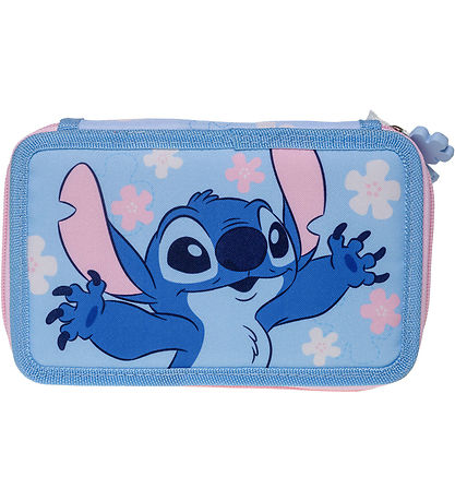 Disney Stitch Federmäppchen m. Inhalt - Hellblau