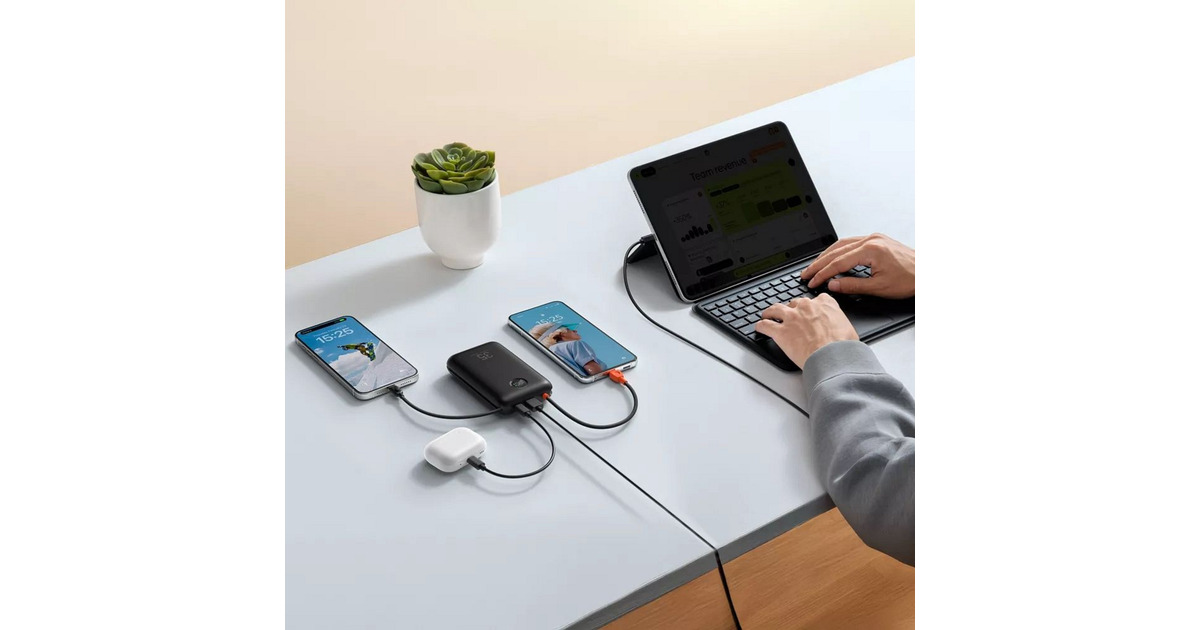 VEGERK2 powerbank 20.000 mAh  (Zwart/oranje)