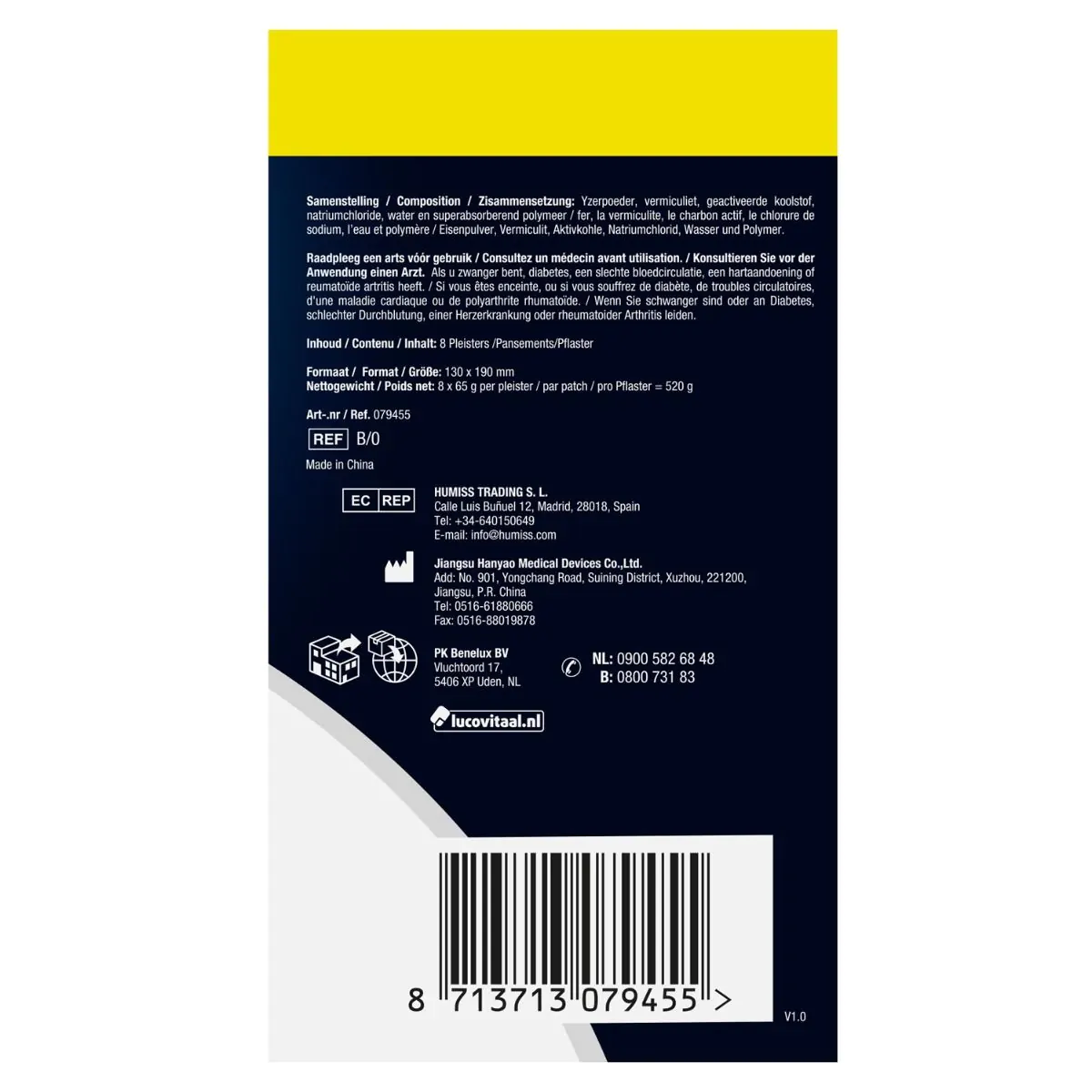 Spier & Gewricht warmtepleisters (voor rug) (MAXI)
