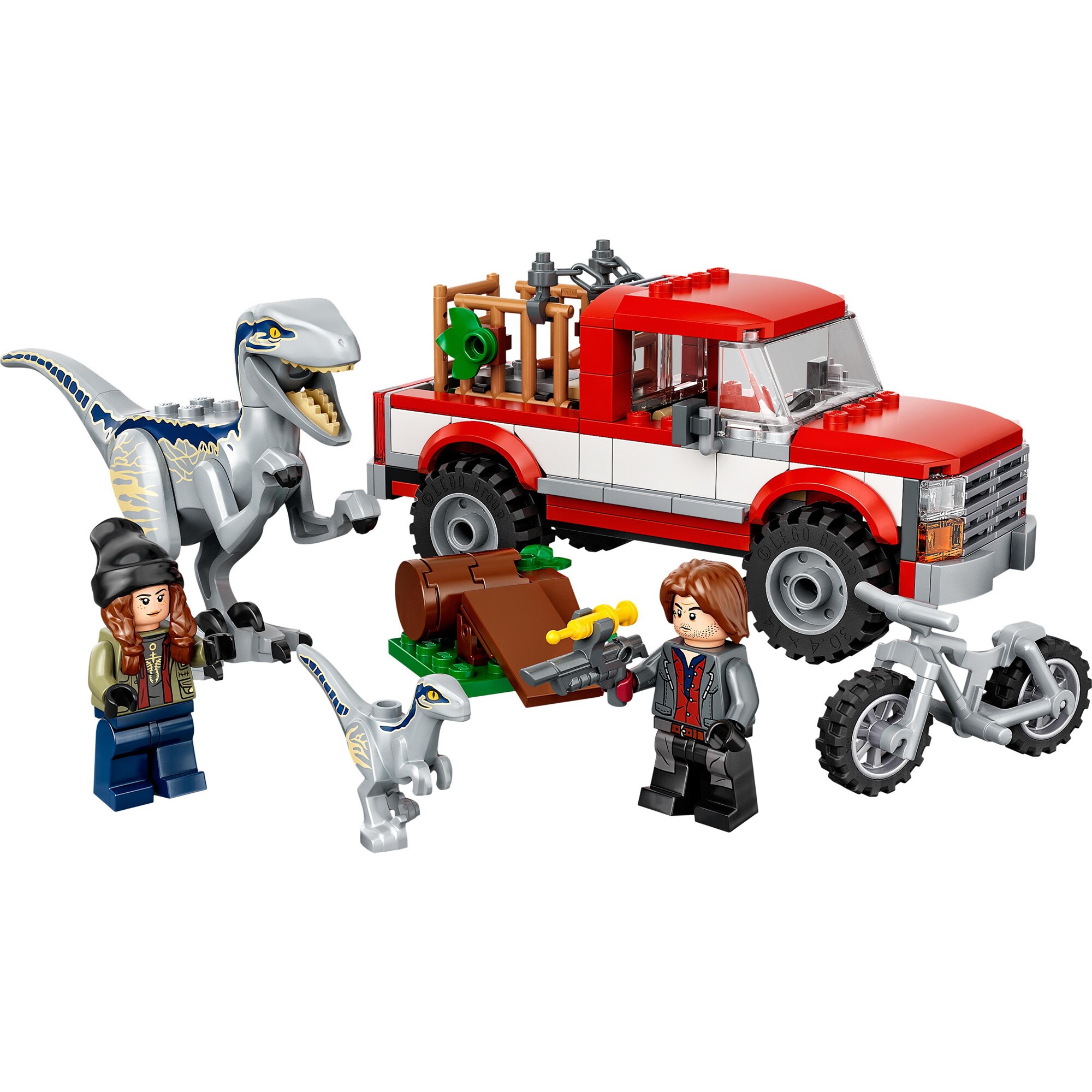 LEGO Konstruktionsspielzeug Jurassic World Blue & Beta in der Velociraptor-Falle