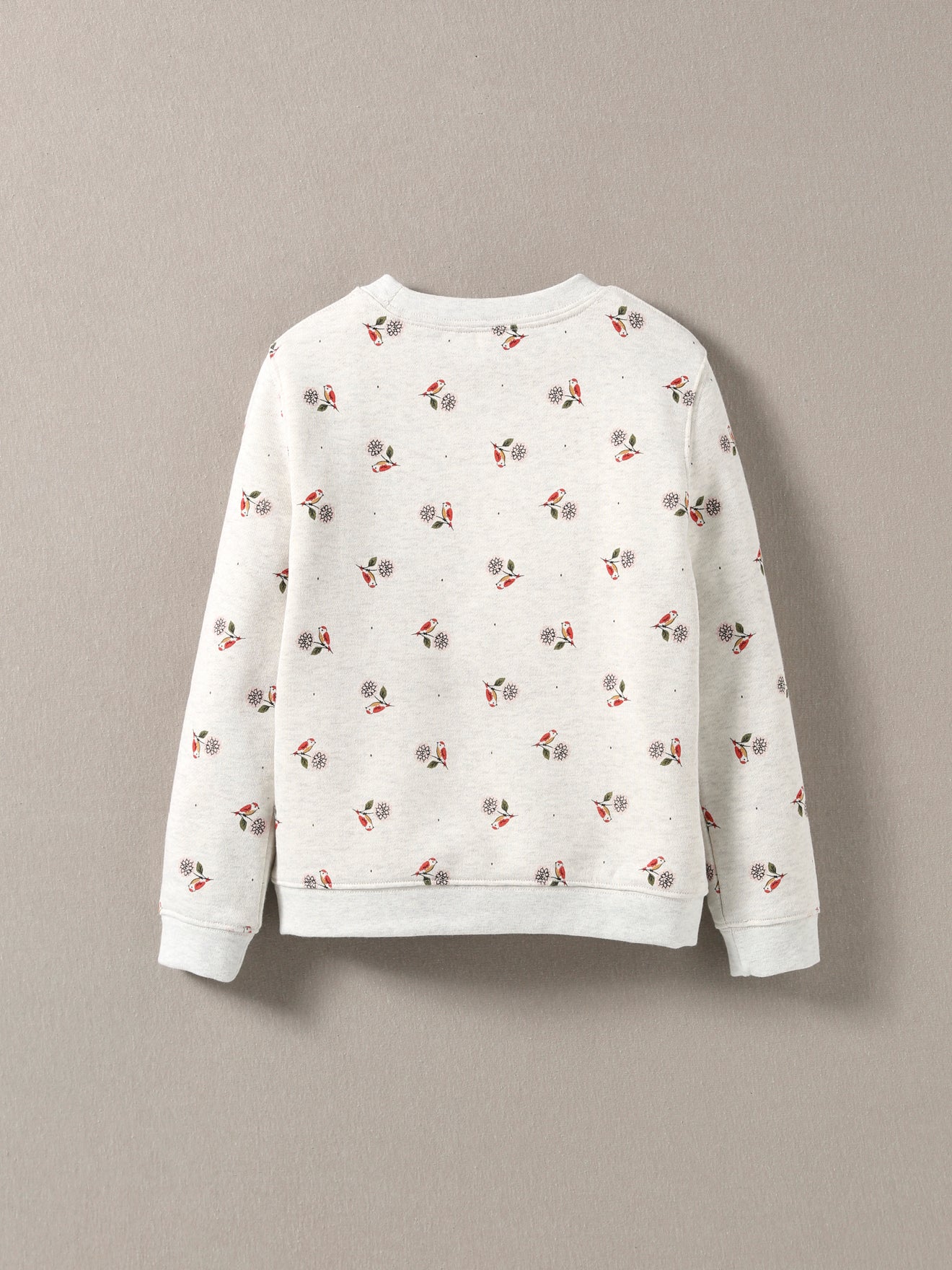 Sweat Fille imprimé Birds - Coton Bio