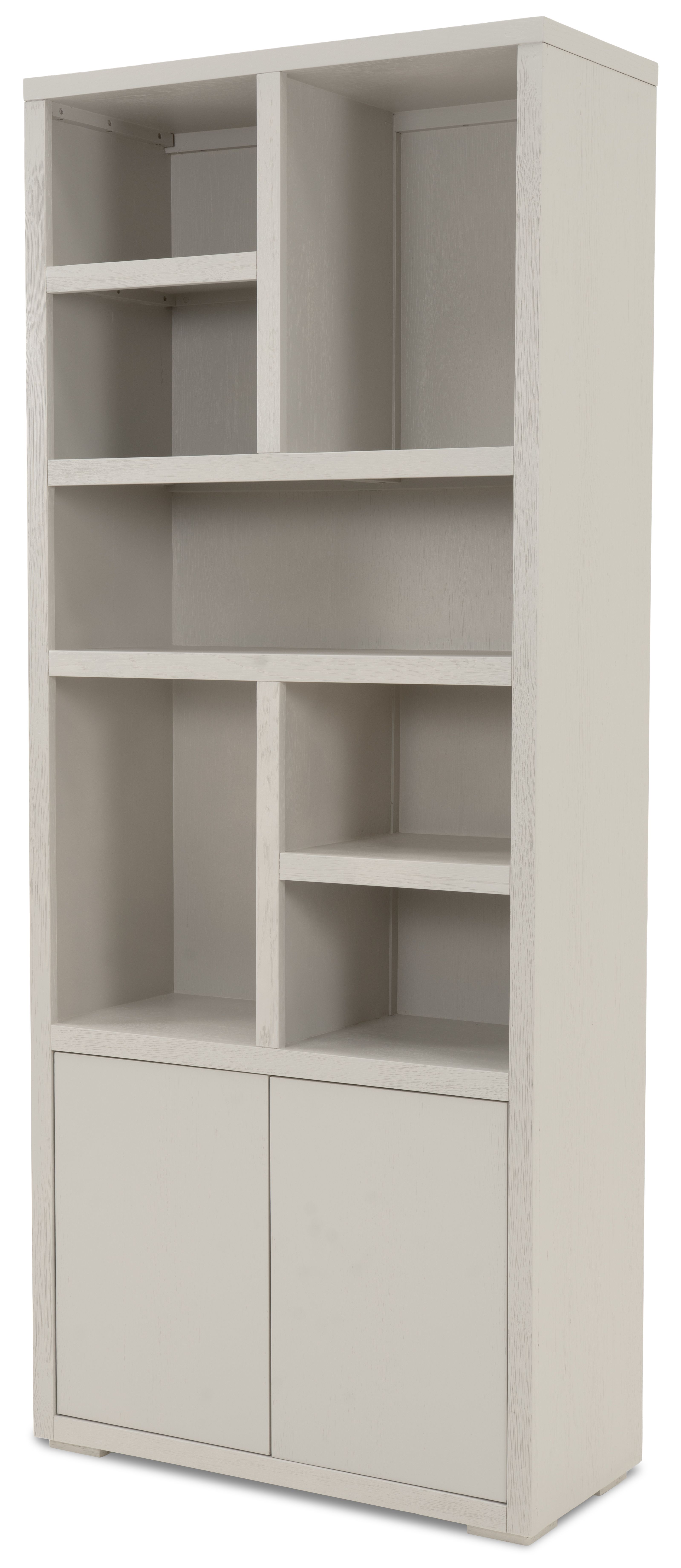 Vakkenkast greige Velori B90 x D40 x H220 cm