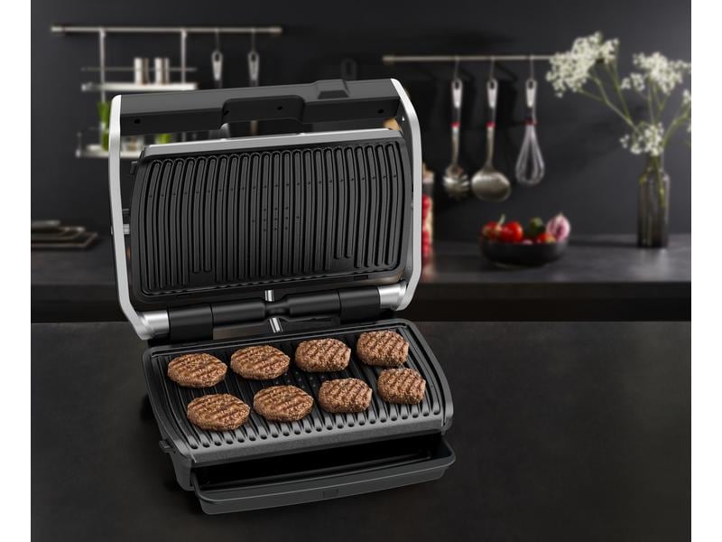 Tefal Kontaktgrill Optigrill Elite XL GC760D12 2200 W Kontaktgrill mit 16 Automatikprogrammen