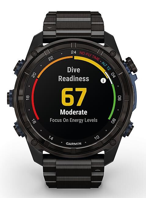 GARMIN - ORDINATEUR DE PLONGEE DESCENT MK3i BRACELET TITANE