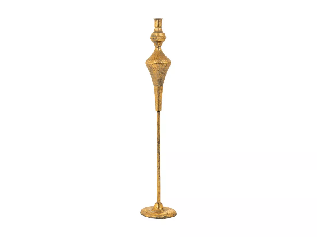 Chandelier en métal doré 12x12x62.5h