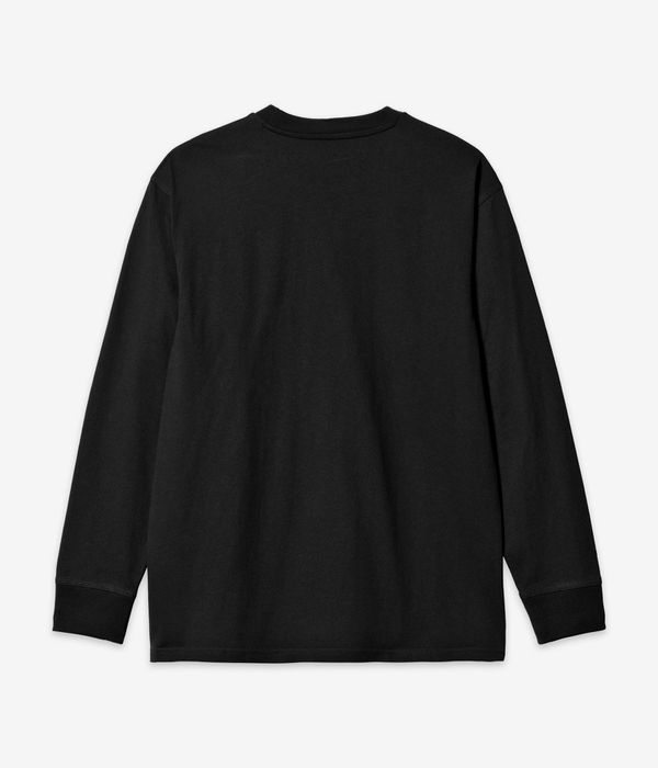 Carhartt WIP American Script Organic Longsleeve (black)