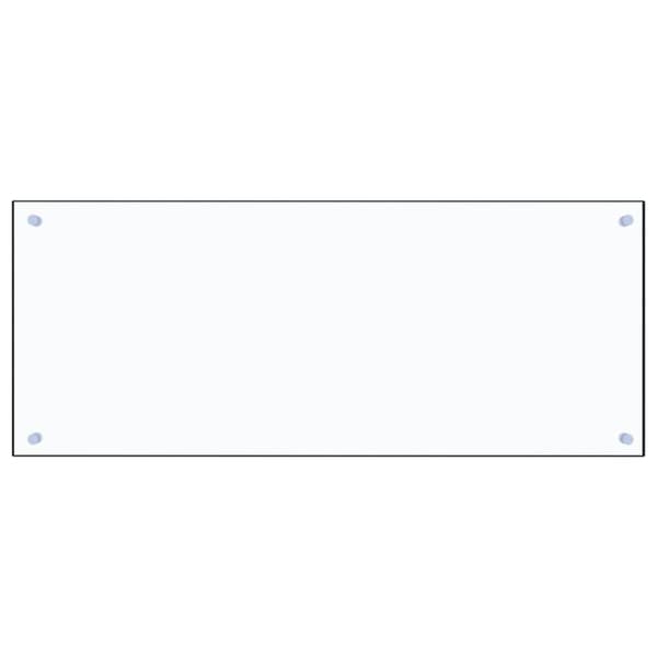 vidaXL Kjøkkenplate gjennomsiktig 100x40 cm herdet glass
