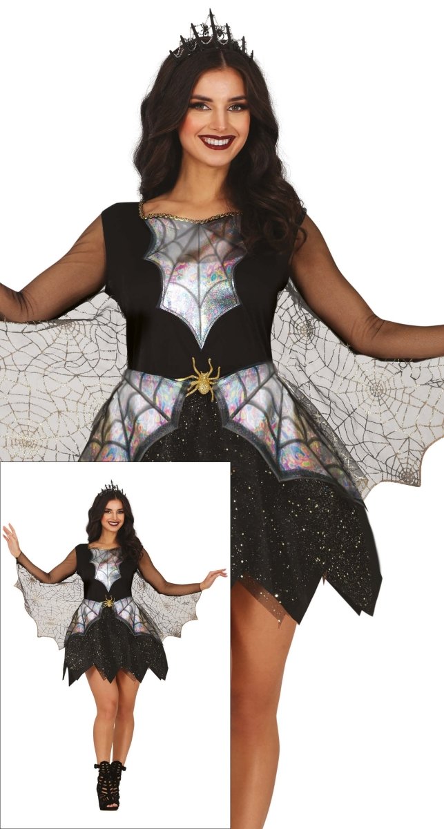Halloween Jurk Dames Spinnenwebben En Spin