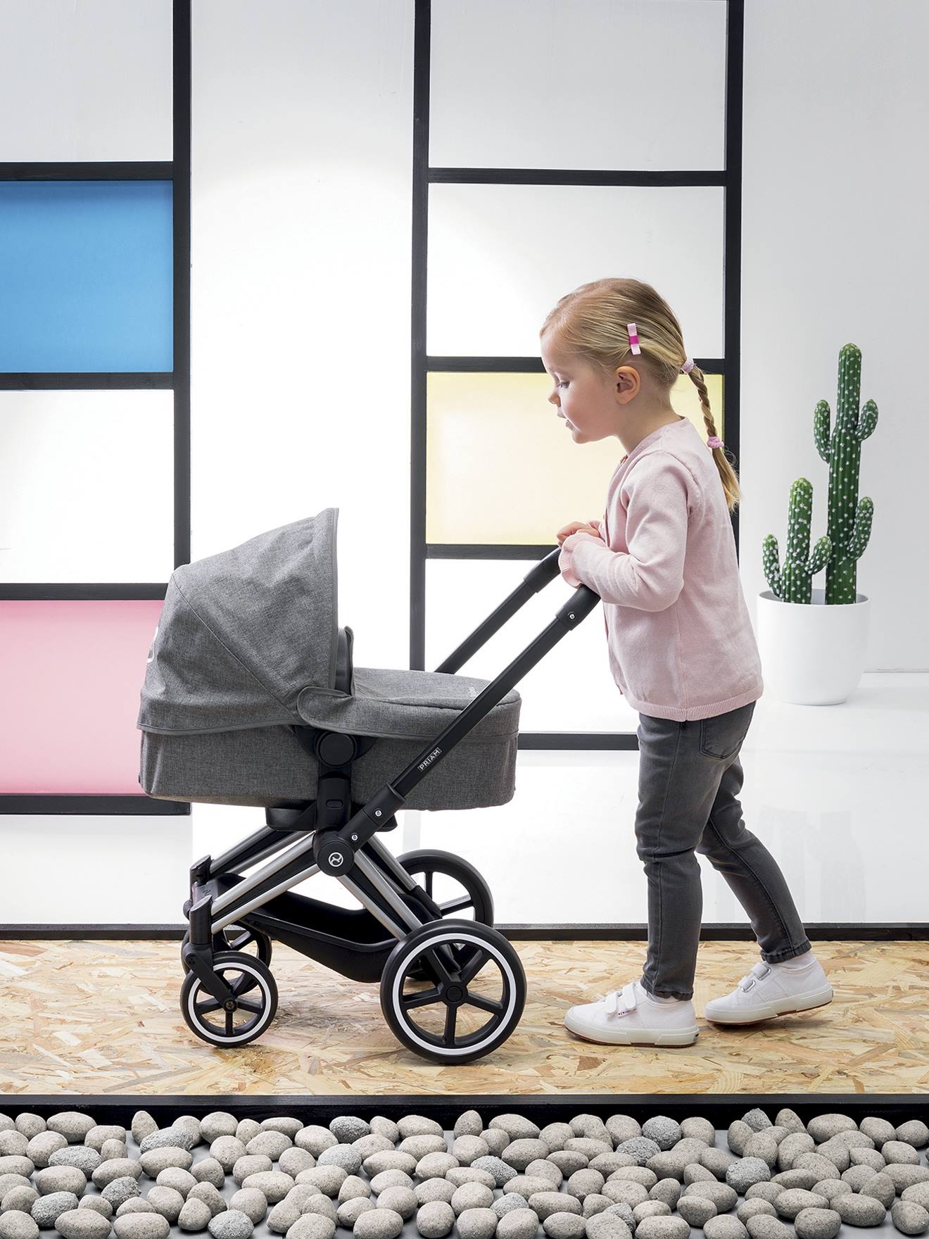 Carrinho de Bebê Cybex Corolle 3 em 1, Cinza