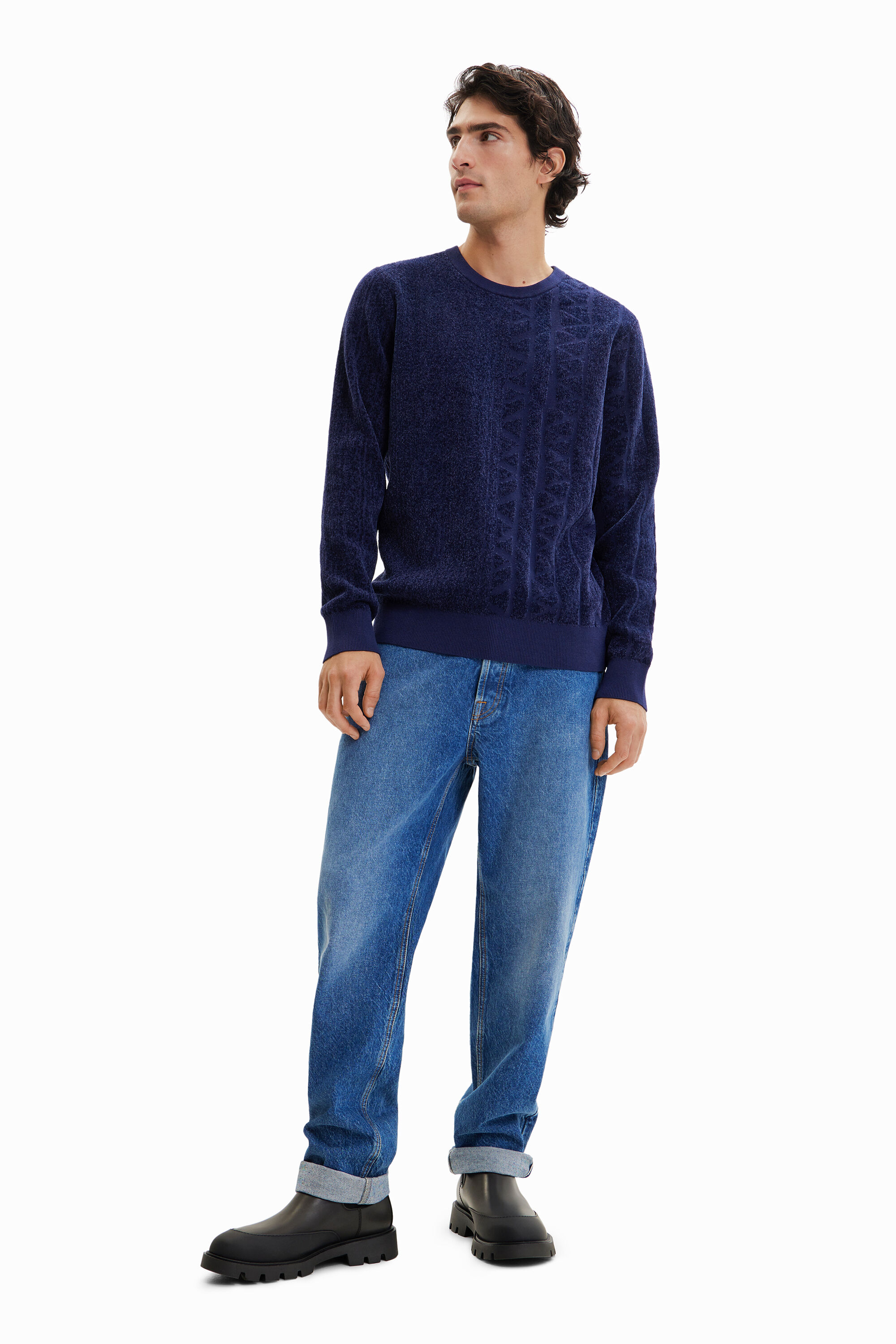 Pull motifs jacquard