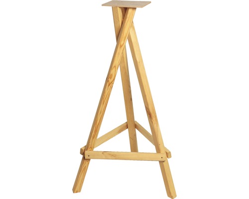 DOBAR vogelhuisjestandaard, ca. 60 x 60 x 90 cm, grenen, vogelhuisjespaal, voederbakstandaard