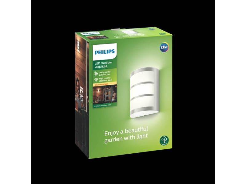 Philips Wandleuchte myGarden Python 17323/47/16 LED-Wandleuchte für den Aussenbereich, 1x 6 W