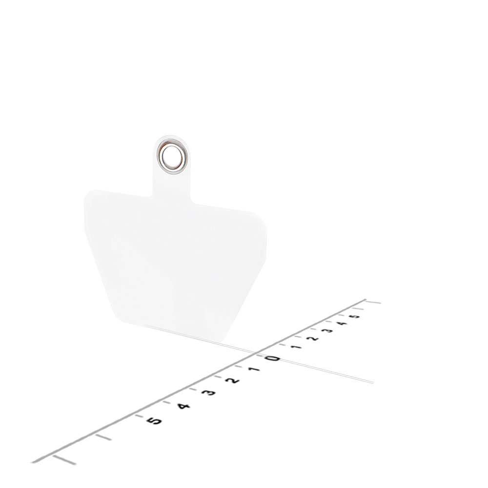 (140cm) Universal Necklace Handykette Umhängeband für Schutzhülle   2x Selbstklebende Einlagen - Schwarz / Transparent