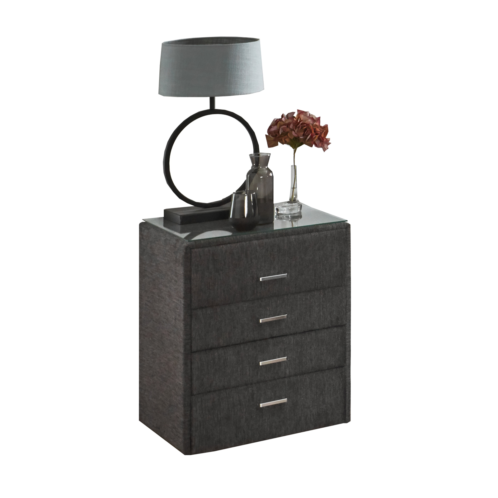 Konsole - anthrazit - 4 Schubkästen - 50 cm