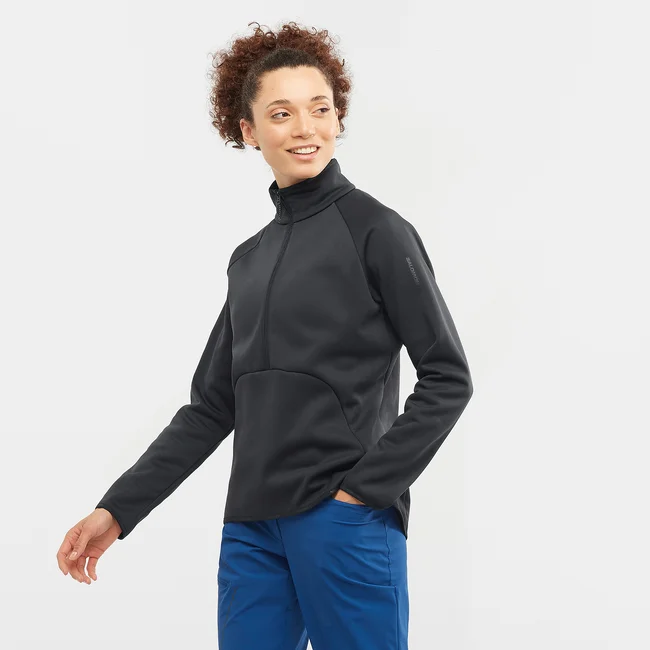 ESSENTIAL WARM  Midlayer-Jacke mit halbem Reißverschluss Damen