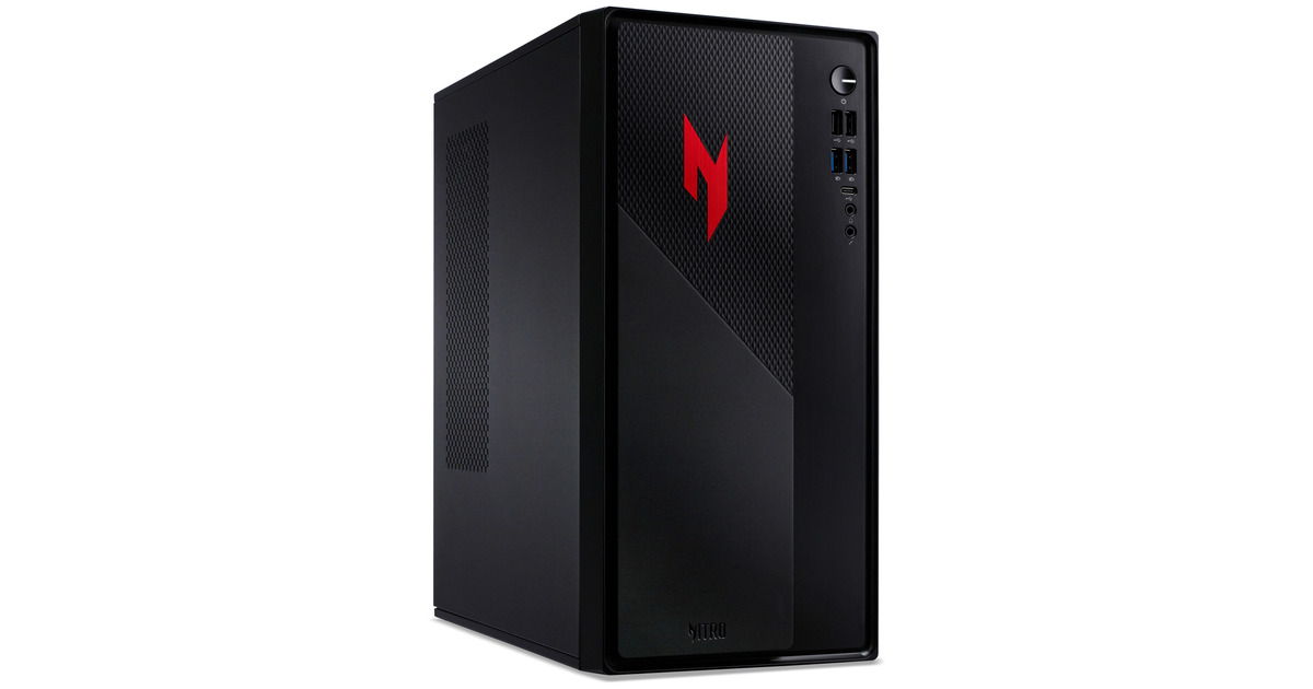 AcerNitro N20 I51350 (DG.BQBEH.005) gaming pc  (Zwart | Core i5-13420H | RTX 3050 | 16 GB | 1 TB SSD)