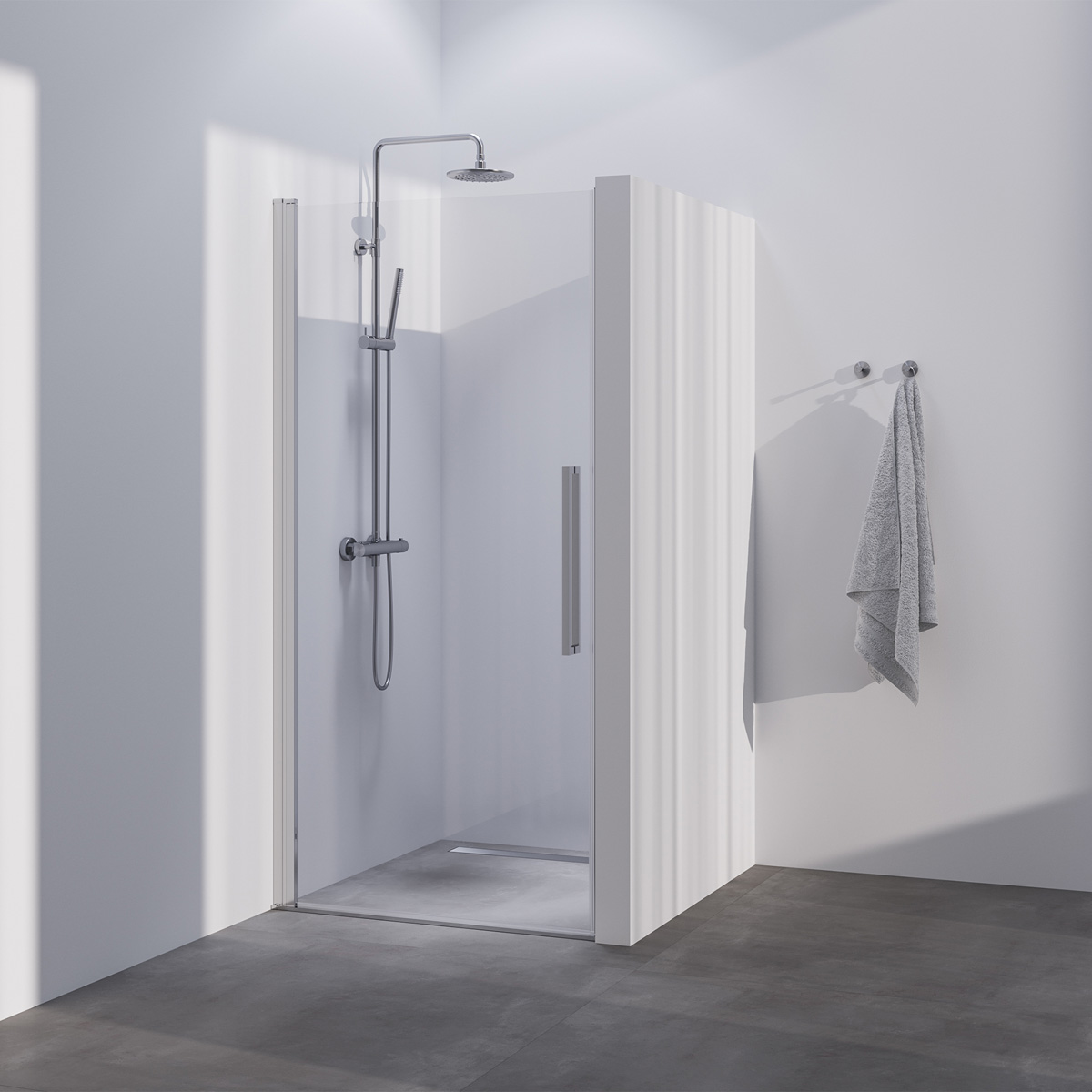 Brauer Season nisdeur met draaideur 80cm RVS
