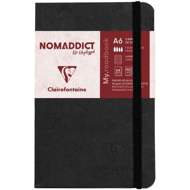 Roadbook Age Bag carnet brochure à élastique 9x14cm 128 pages ligné Couleur aléatoire - Assortis