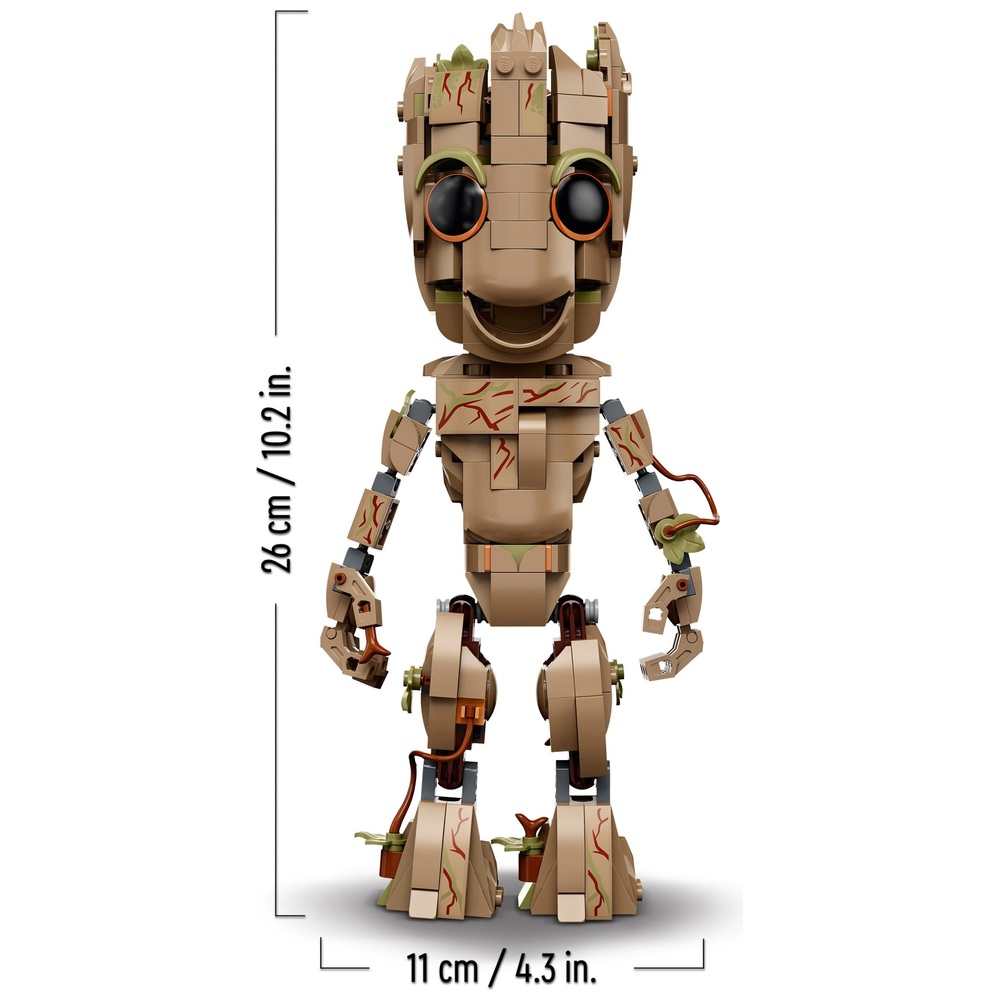 LEGO Marvel 76217 Ich bin Groot Set Baby Groot Bauspielzeug