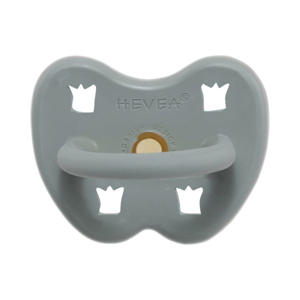Hevea Fopspeen Rond Gorgeous Grey 3-36 Mnd
