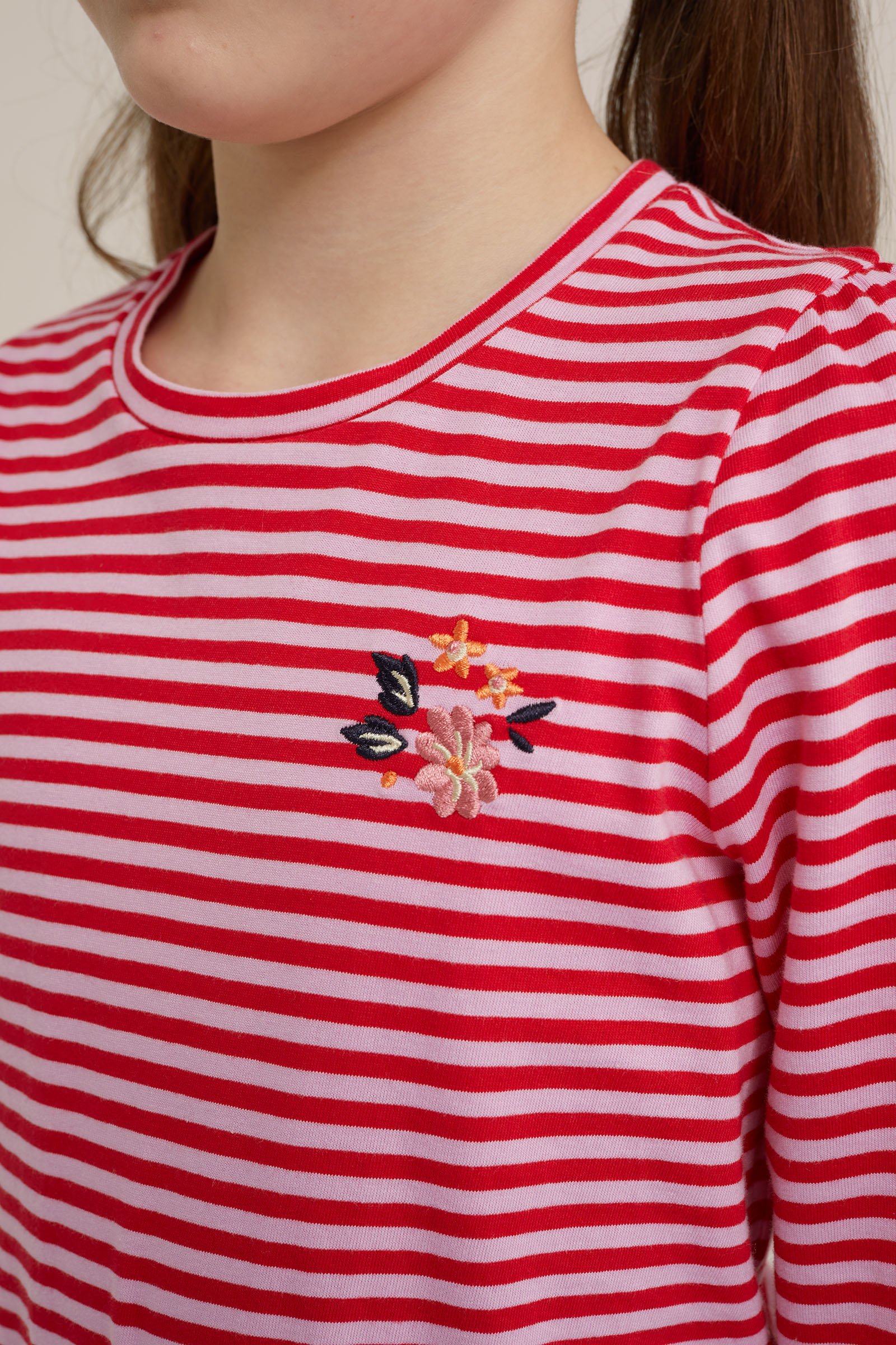 Meisjes jurk met dessin WE Fashion Roze