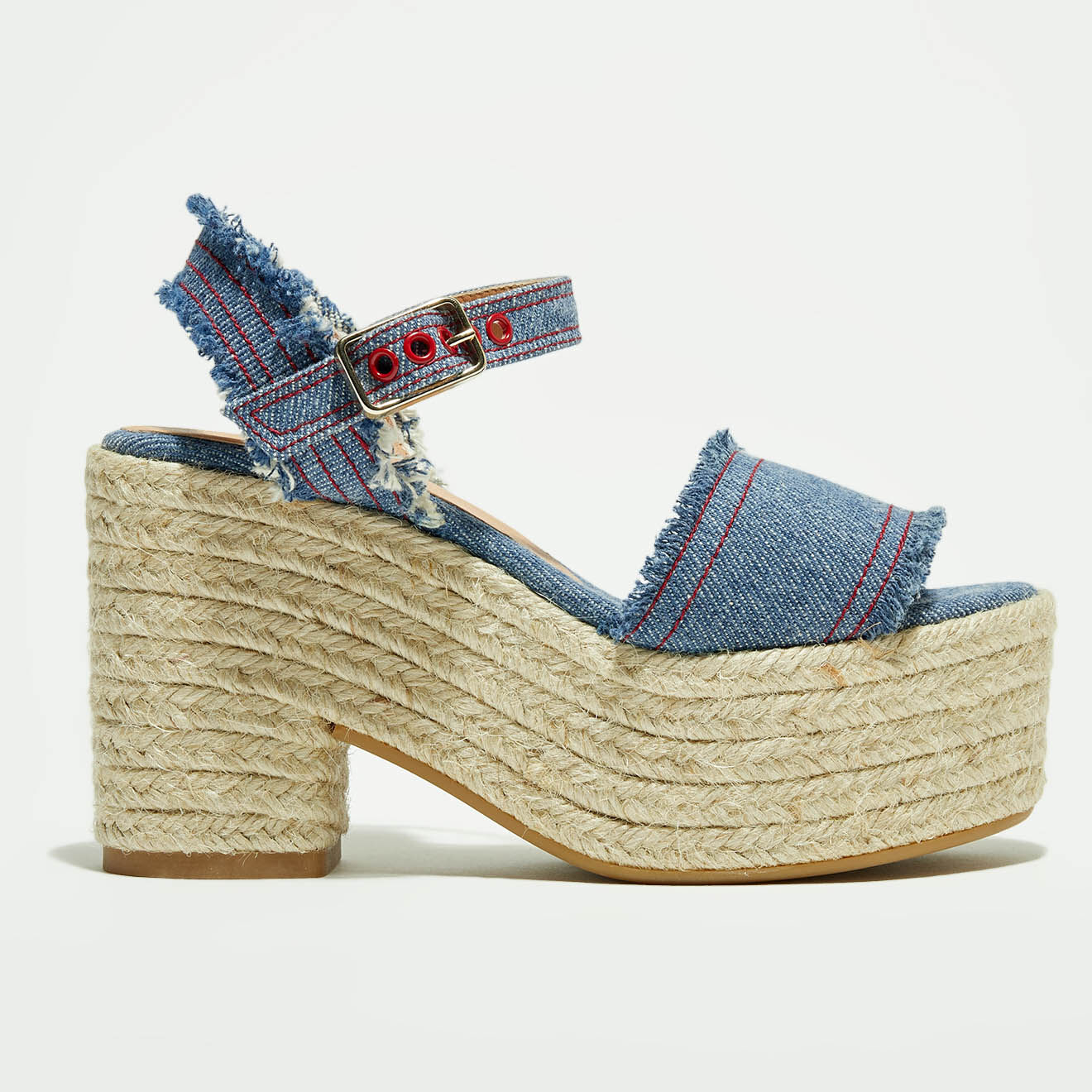 Castaner Sandales compensées Xena jean - Talon 10 cm