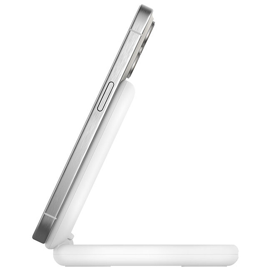 Belkin BoostCharge Socle de Recharge Aimanté et Pliable Qi2 15W - Blanc