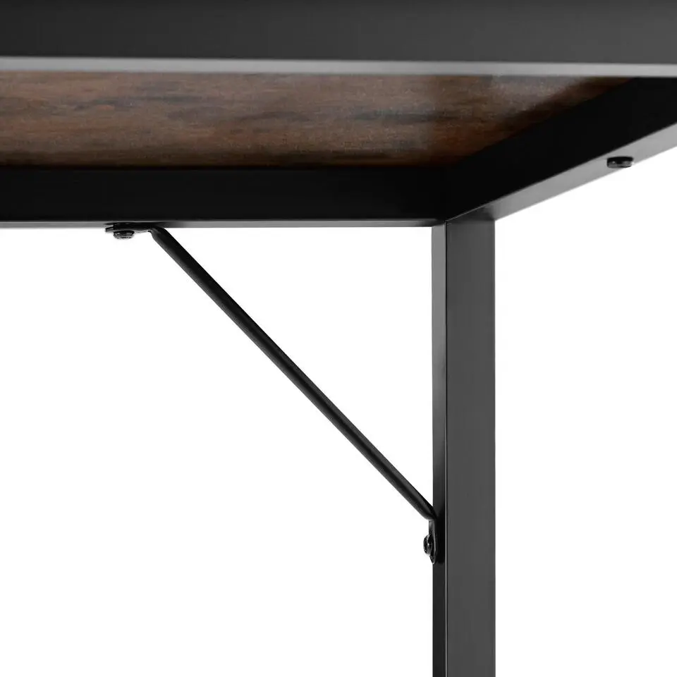 tectake Bureau Jenkins, Industrieel Hout Donker, Rustiek