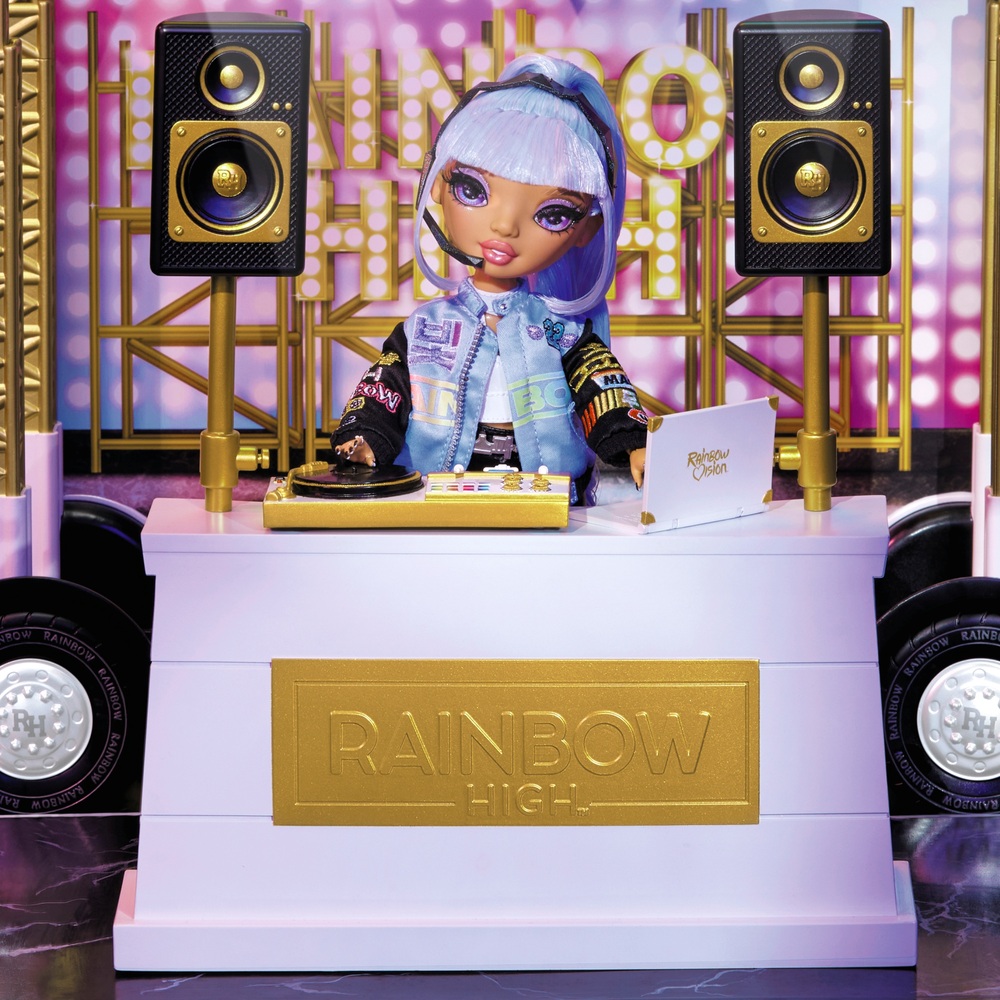 Rainbow High Welttournee-Bus und Bühne