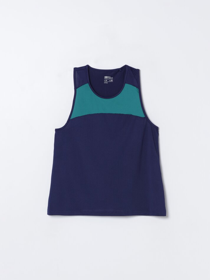 Regata esportiva colorida com blocos de cores - Verde