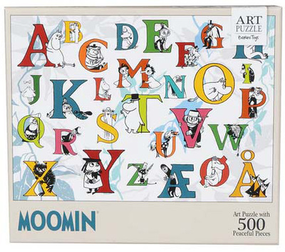 Barbo Toys Mummitrollet ABC Puslespill 500 Brikker