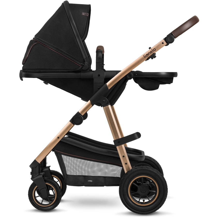 lionelo Kombikinderwagen Amber 2 in 1 Black Onyx