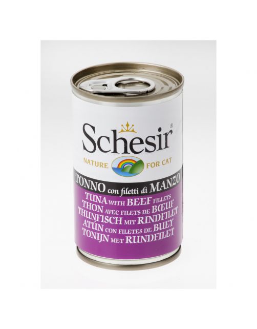 Schesir Kat Blik Gelei 140 g - Kattenvoer