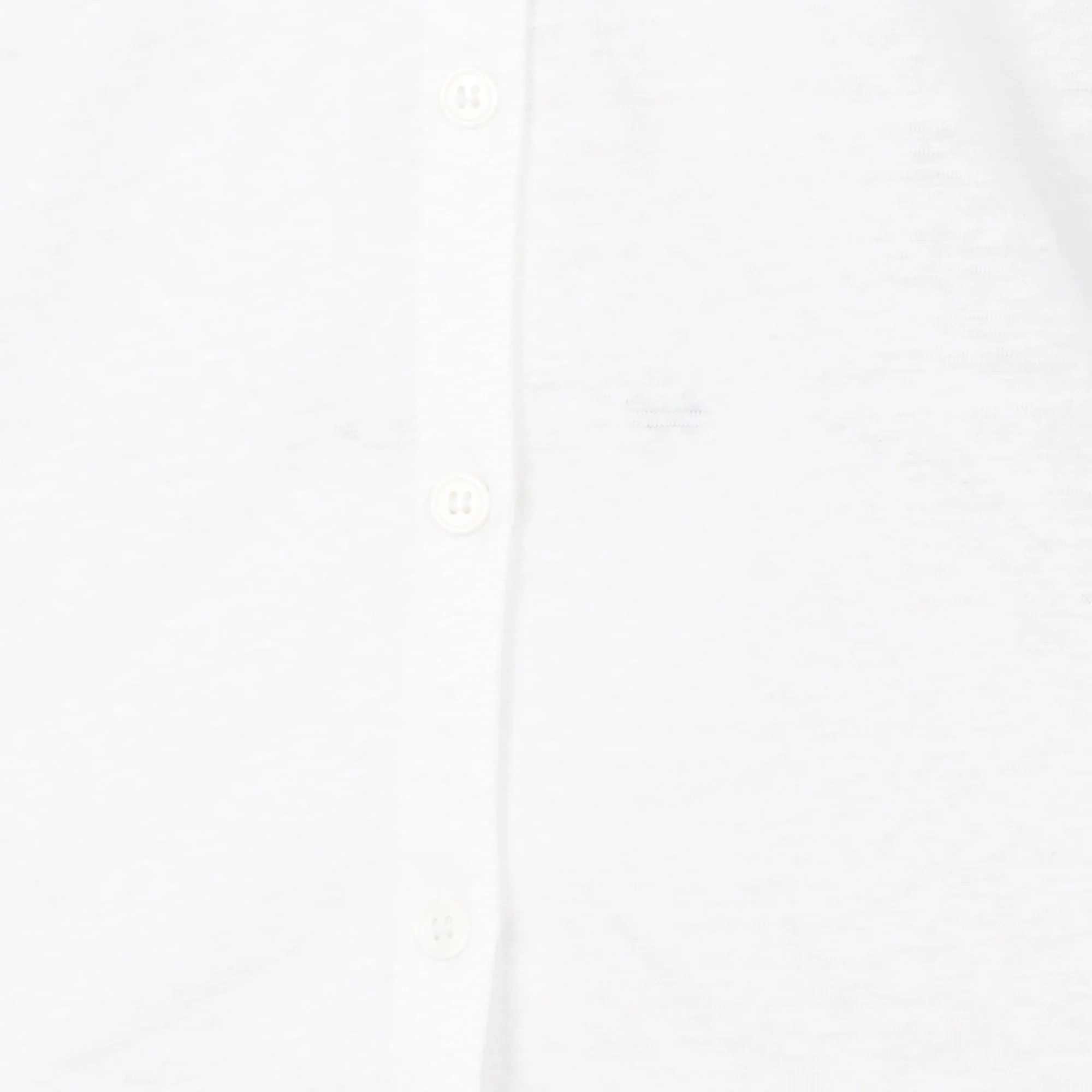 Chemise col classique en lin mélangé | Blanc