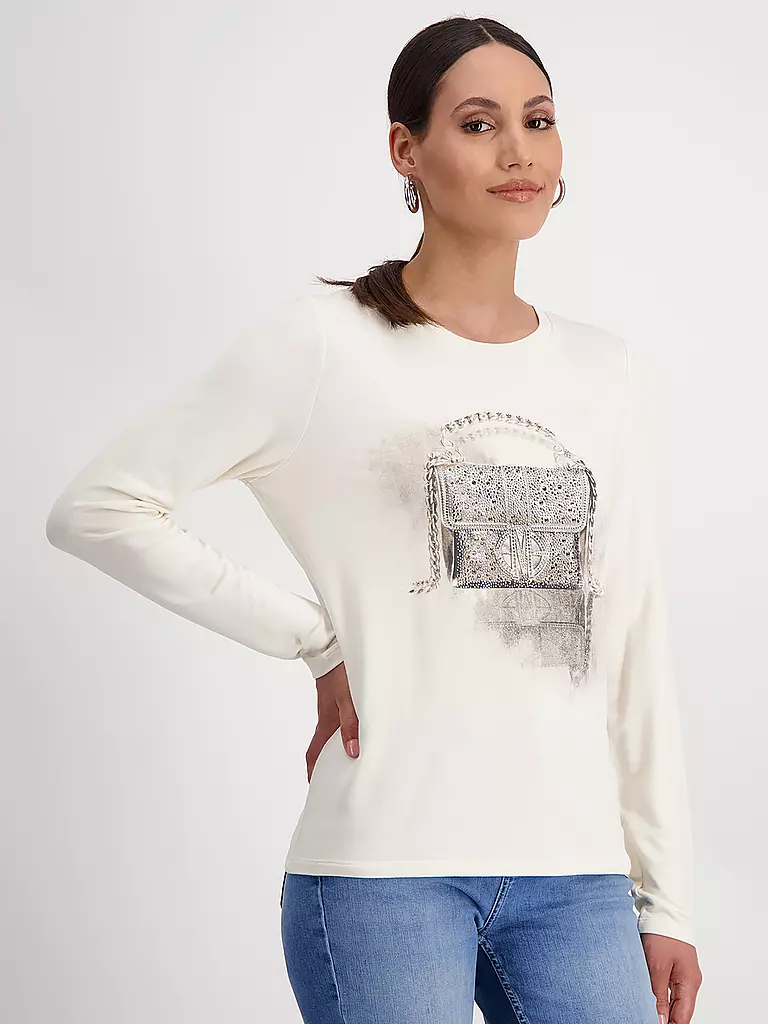 MONARI Langarmshirt creme