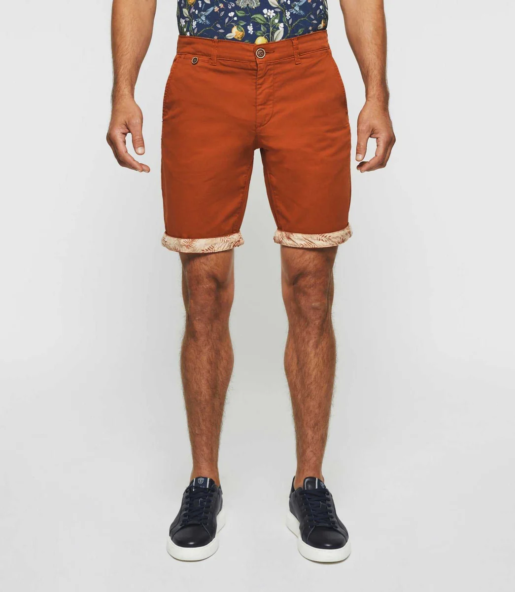 Bermuda fantaisie orange 
