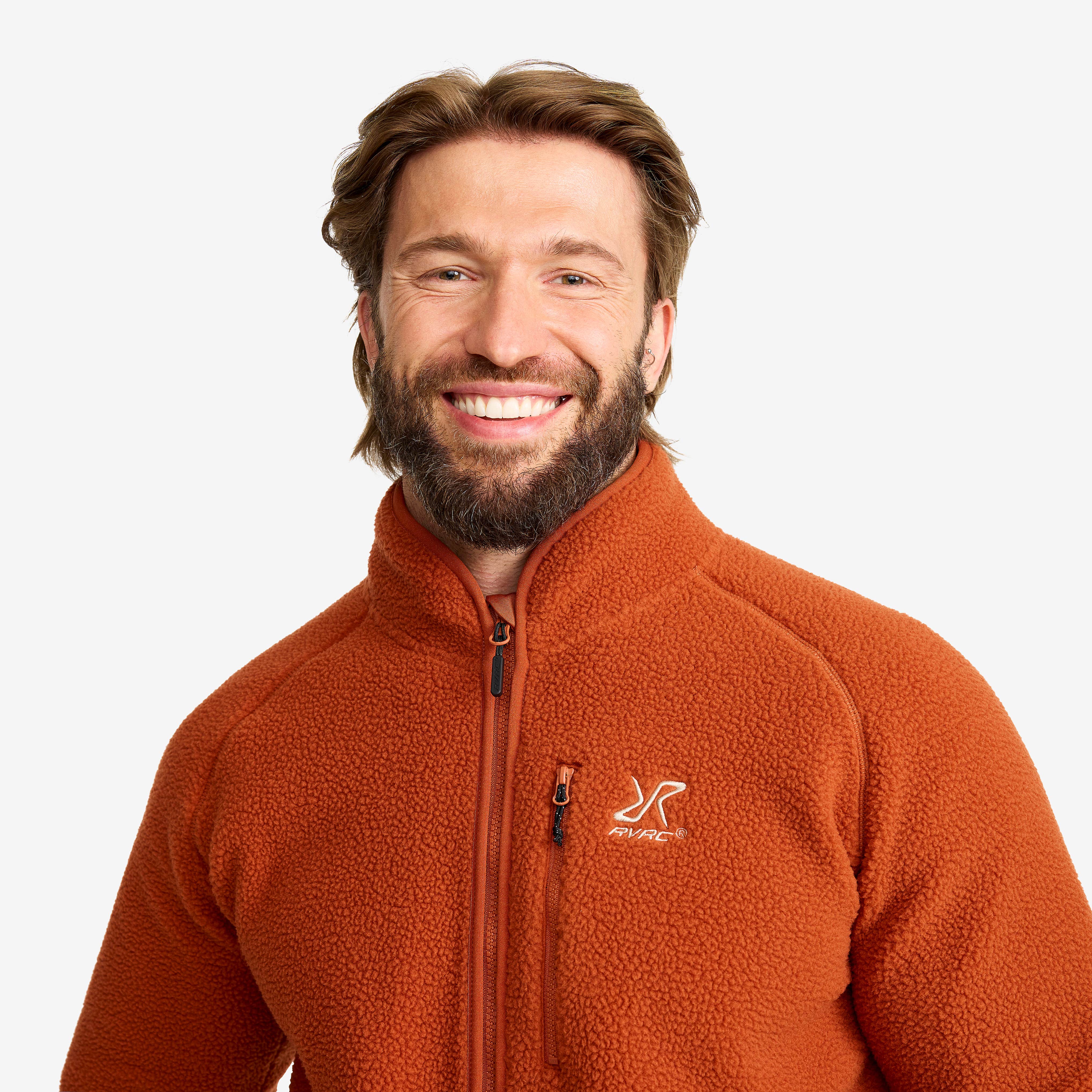 Canyon Full-zip Pile Fleece Herre Terracotta Brown