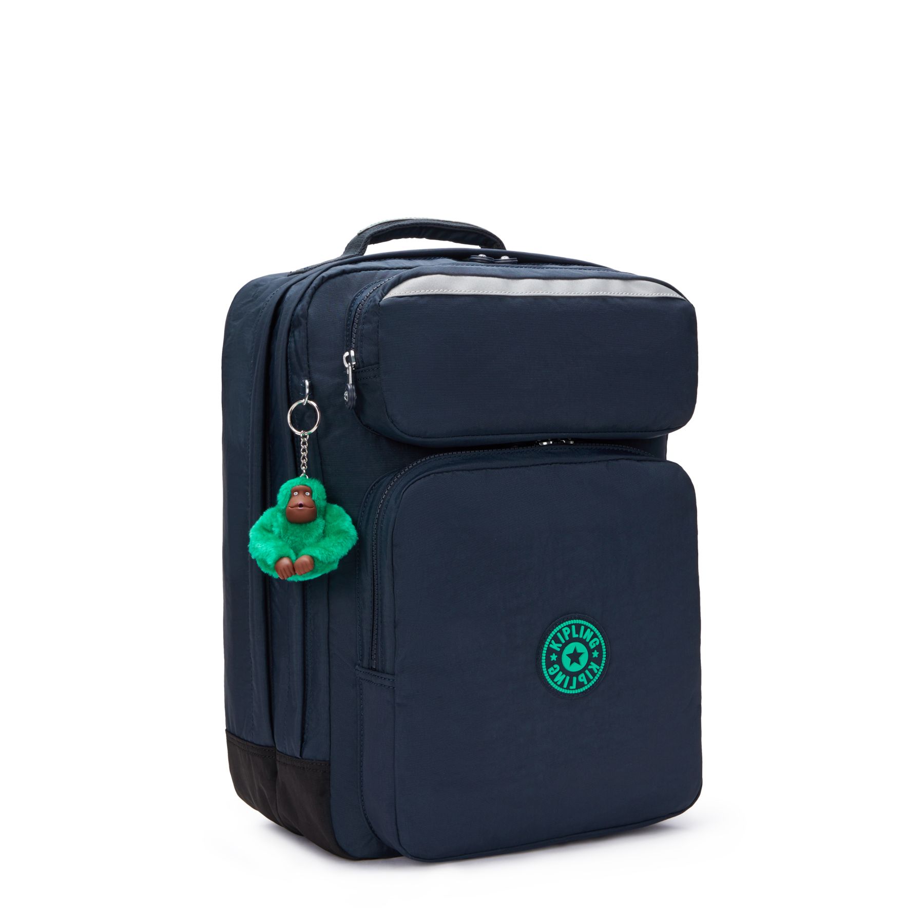 SCOTTY Grand sac à dos avec compartiment pour ordinateur portable - Blue Green Block