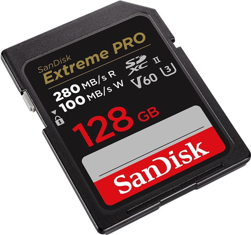 SanDisk Pro SD-Kaart 128GB - V60 UHS-II - 280/100MB