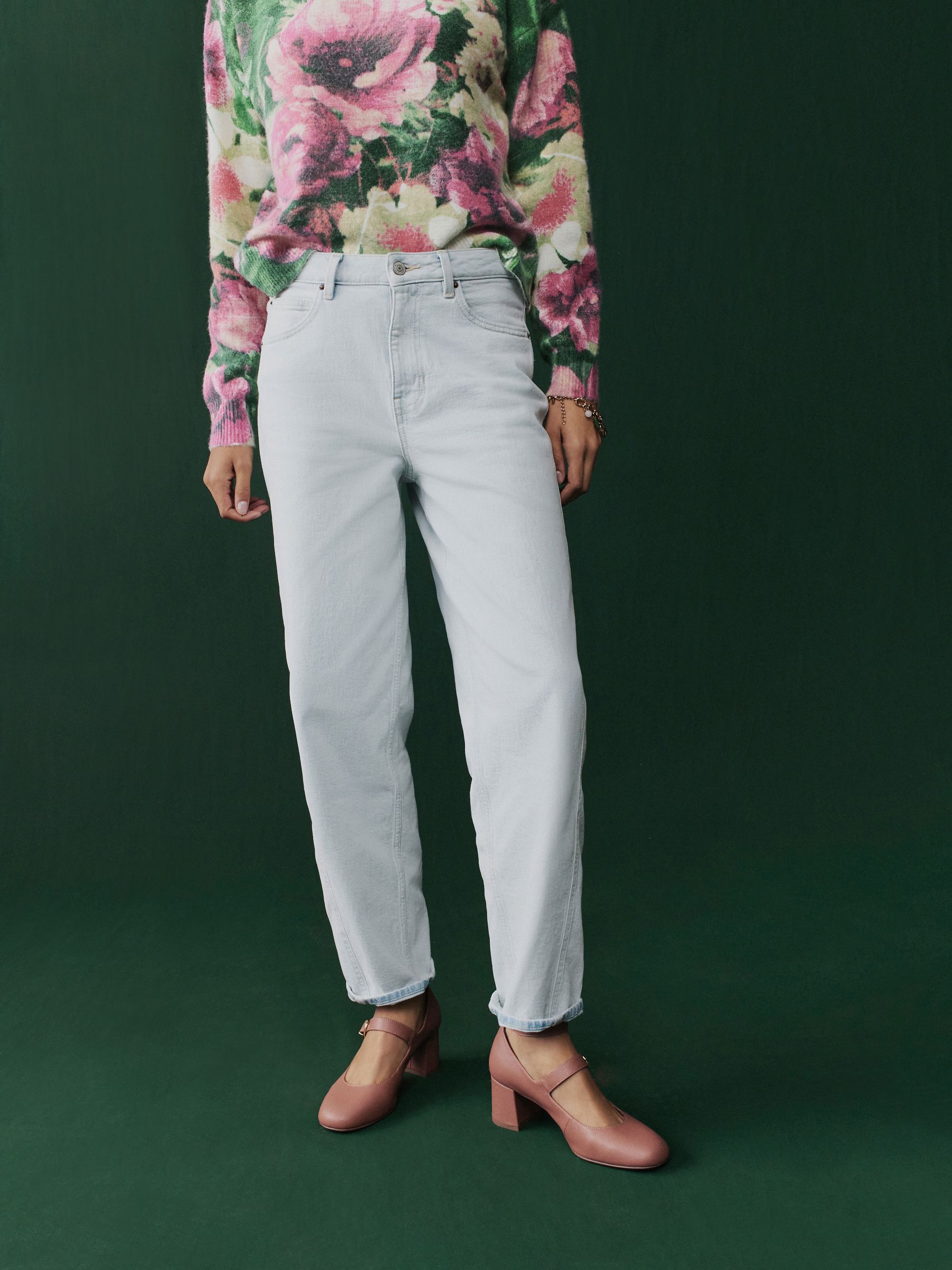 Gebleekte denim - Authentieke Carrot Barrel jeans