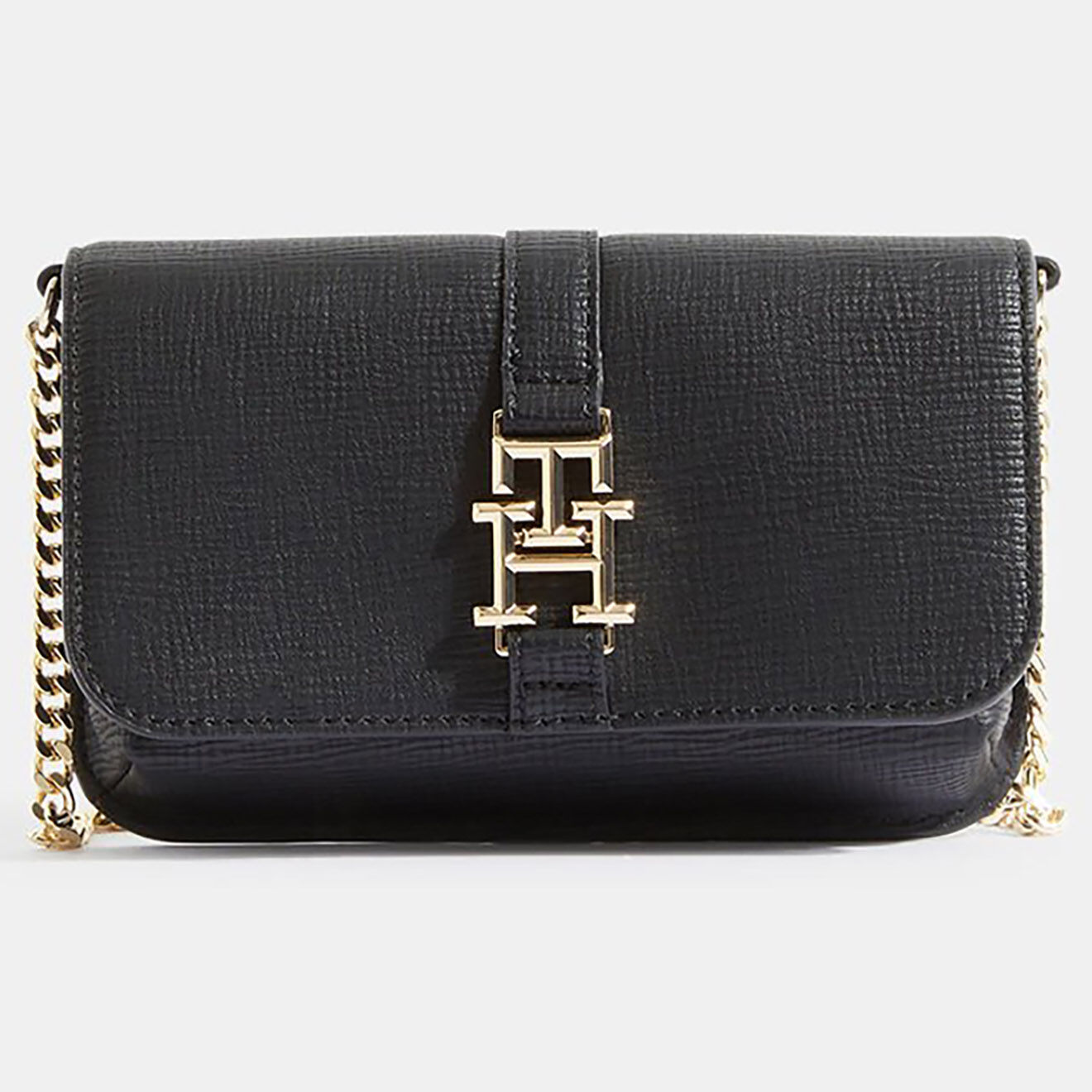 Tommy Hilfiger Sac bandoulière Plush mini crossover noir - 11x18x5 cm