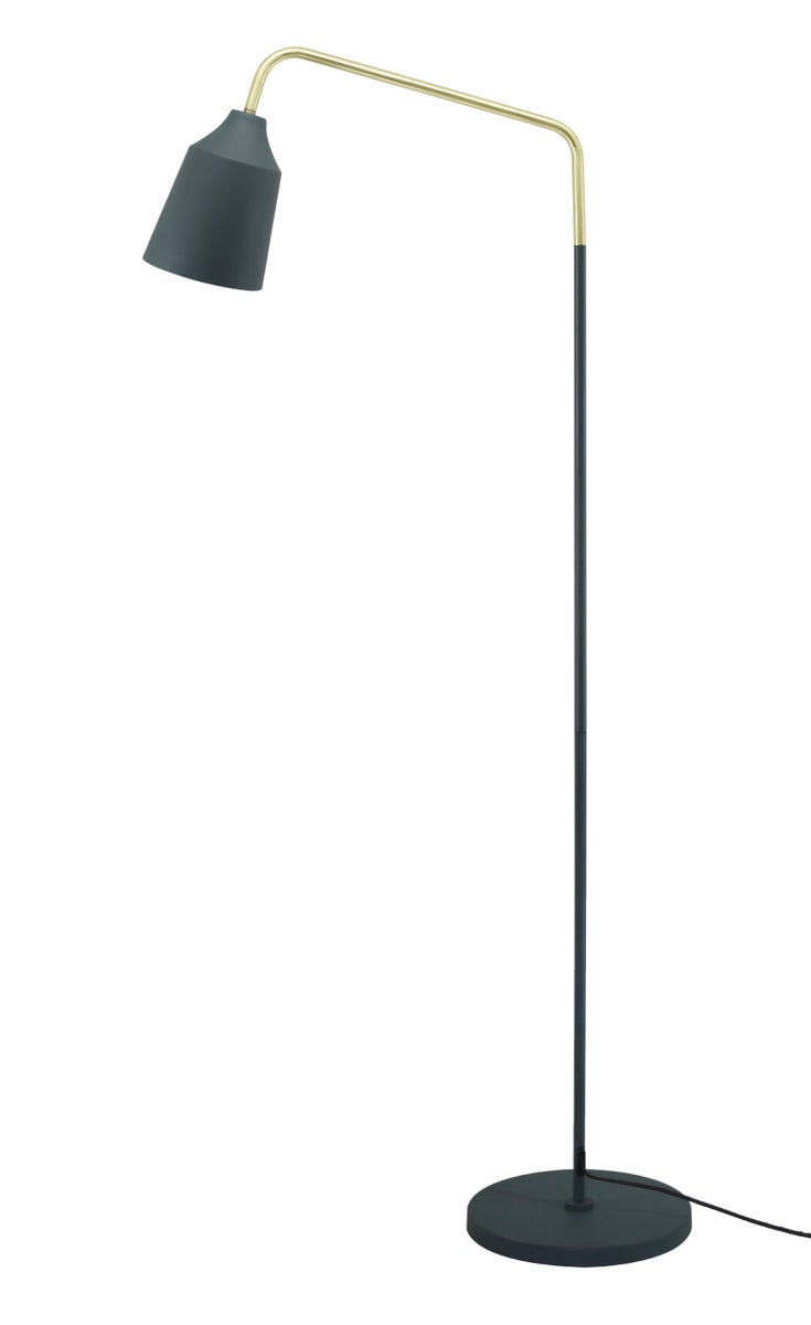 Minimalistische vloerlamp in blauw, Scandinavisch design, modern, 160 cm | Woonkamer/eetkamerlamp