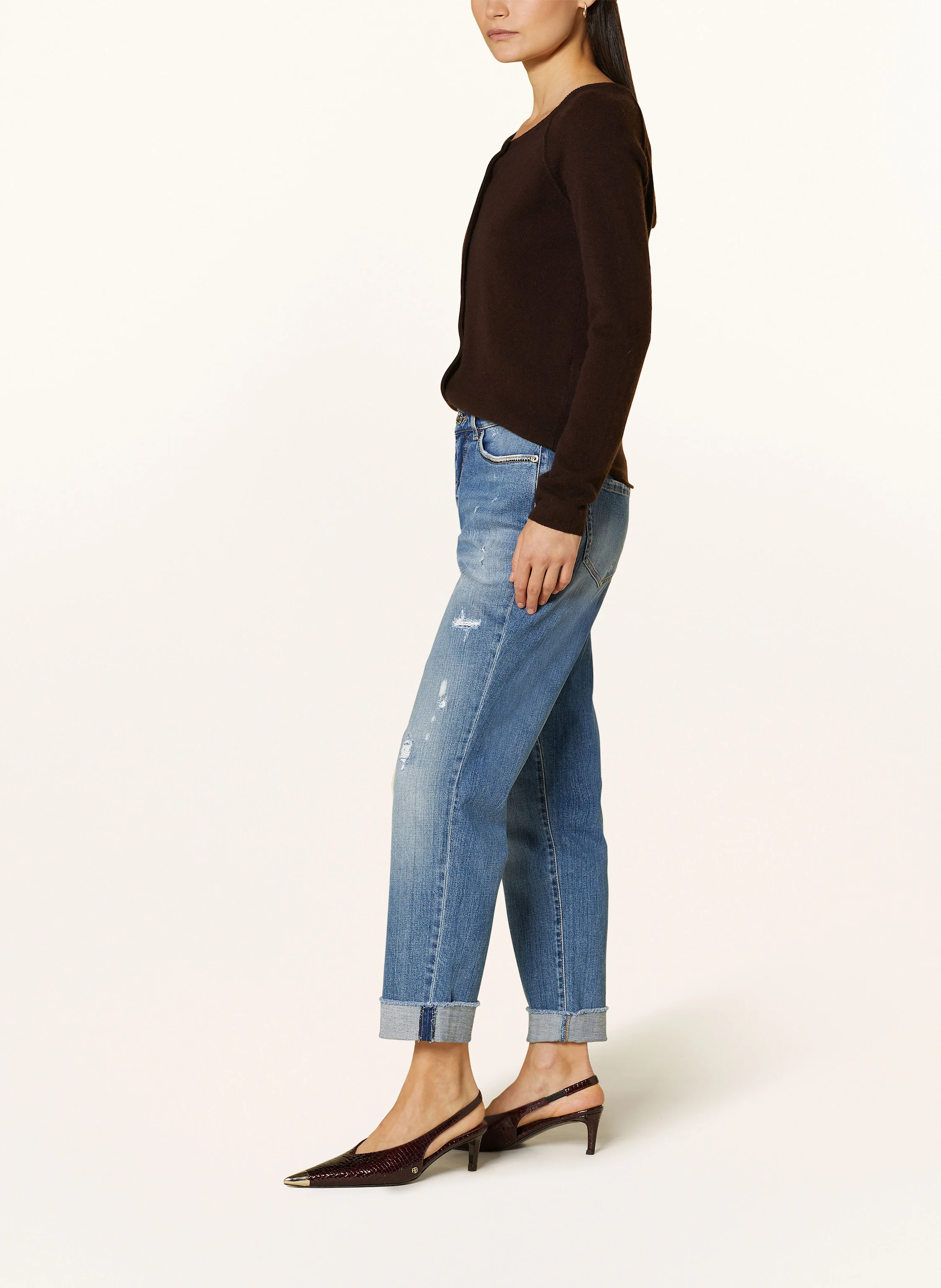 MARC CAIN Jeans RIAD mit Schmucksteinen