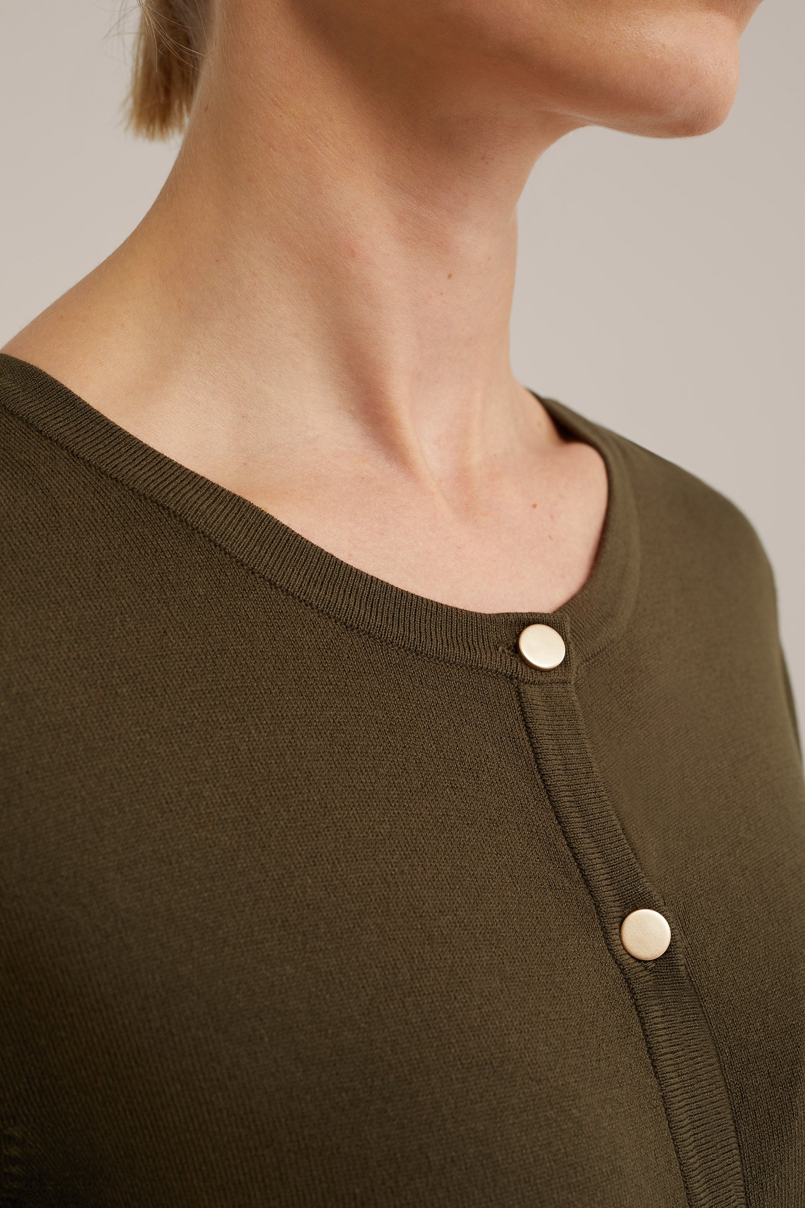 vest WE Fashion Legergroen