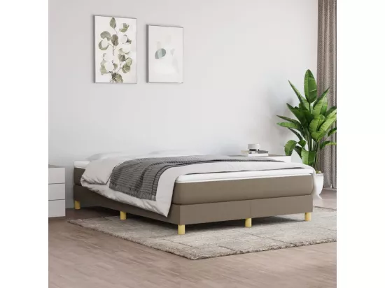 Sommier à lattes de lit Taupe 140x200 cm Tissu