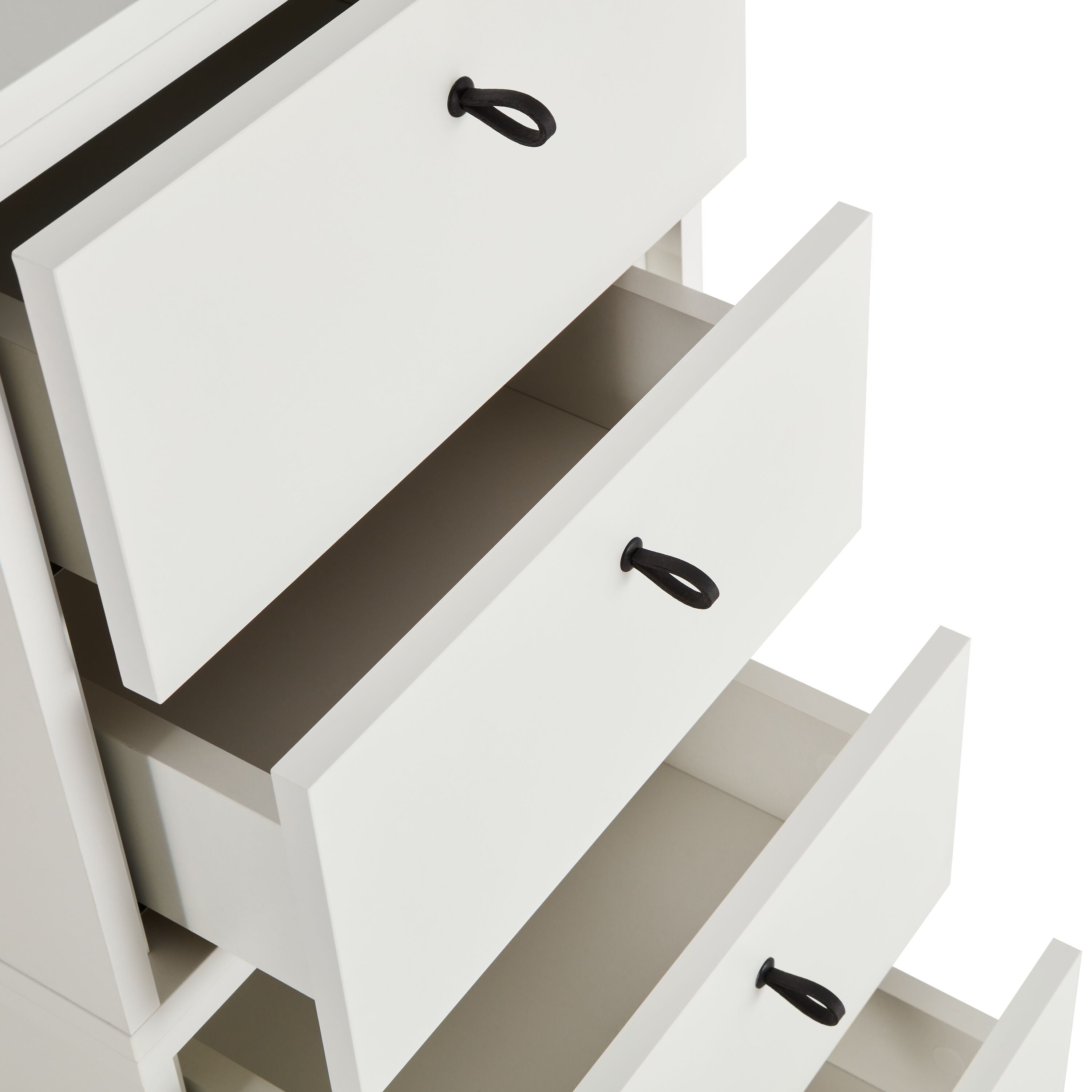 FINJA Kommode - Weiss / B: 40.0 cm x T: 36.0 cm x H: 132.0 cm