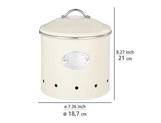 WENKO - Boîte alimentaire Boîte de conservation 4 l - beige