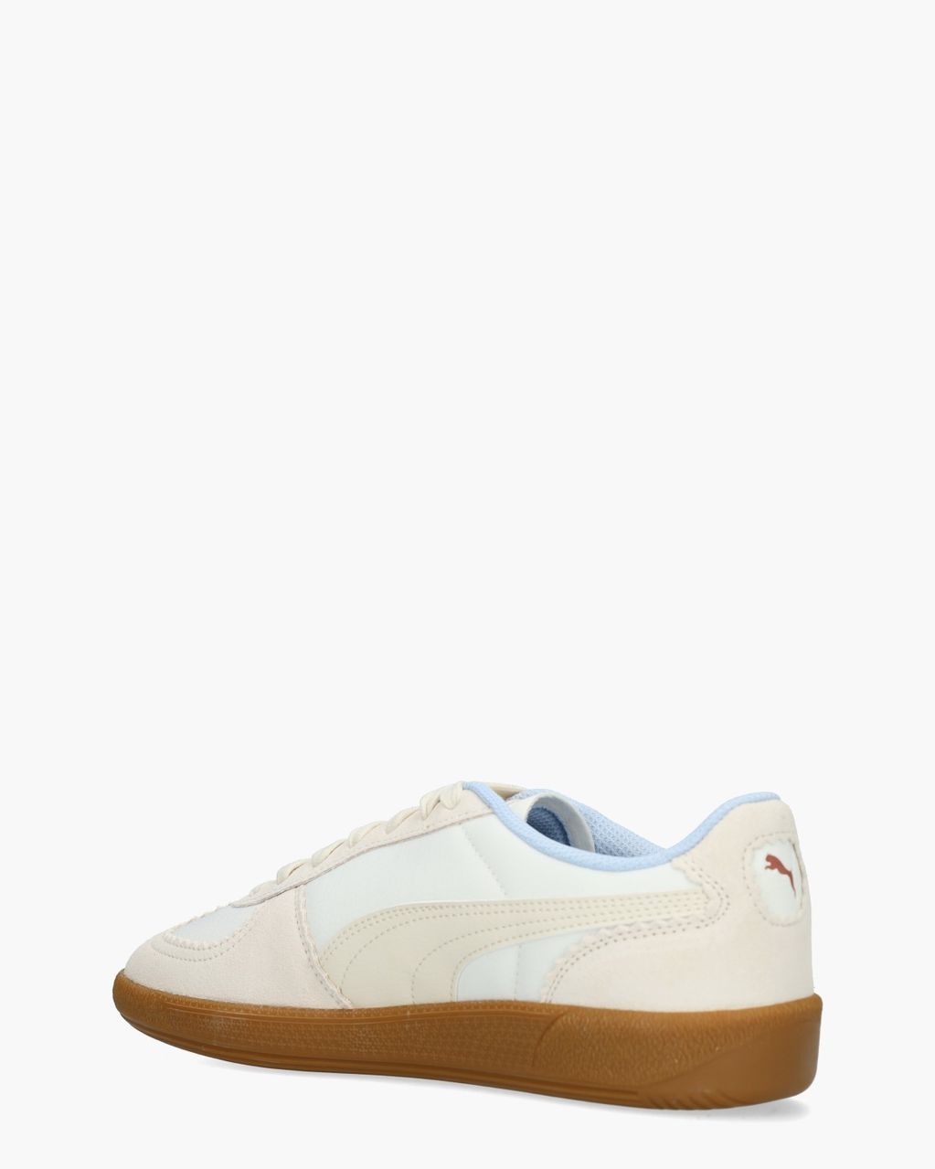 Puma Palermo Gentle Meld Wit/Lichtroze Damessneakers