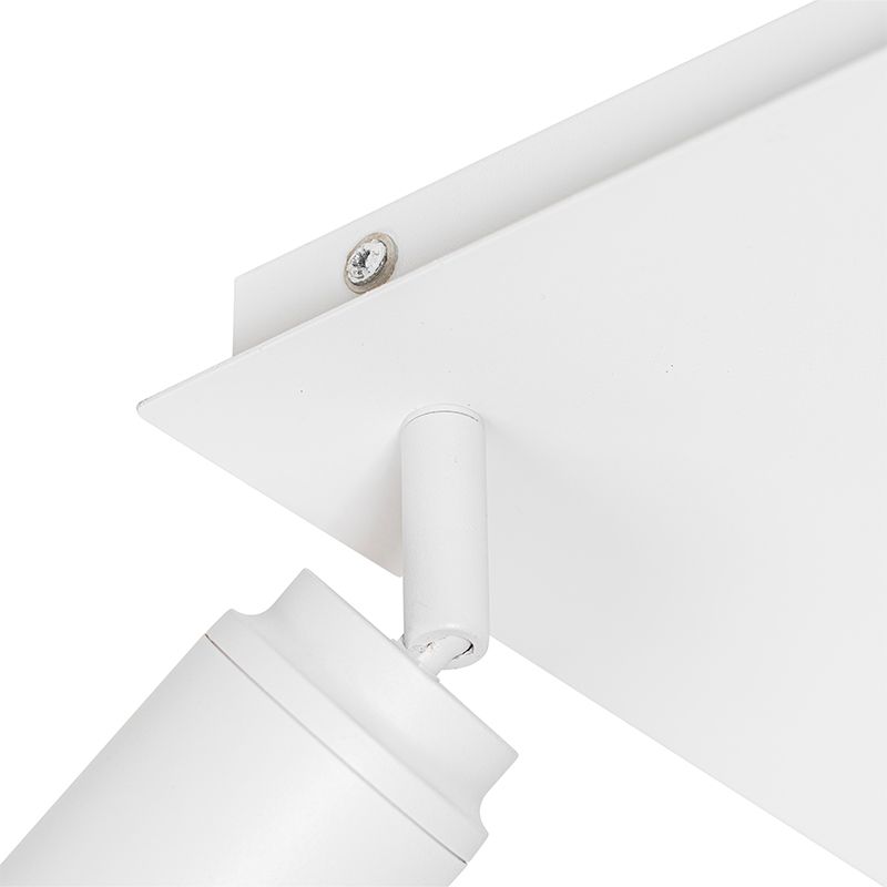 Moderne badkamer spot wit vierkant 3-lichts IP44 - Ducha