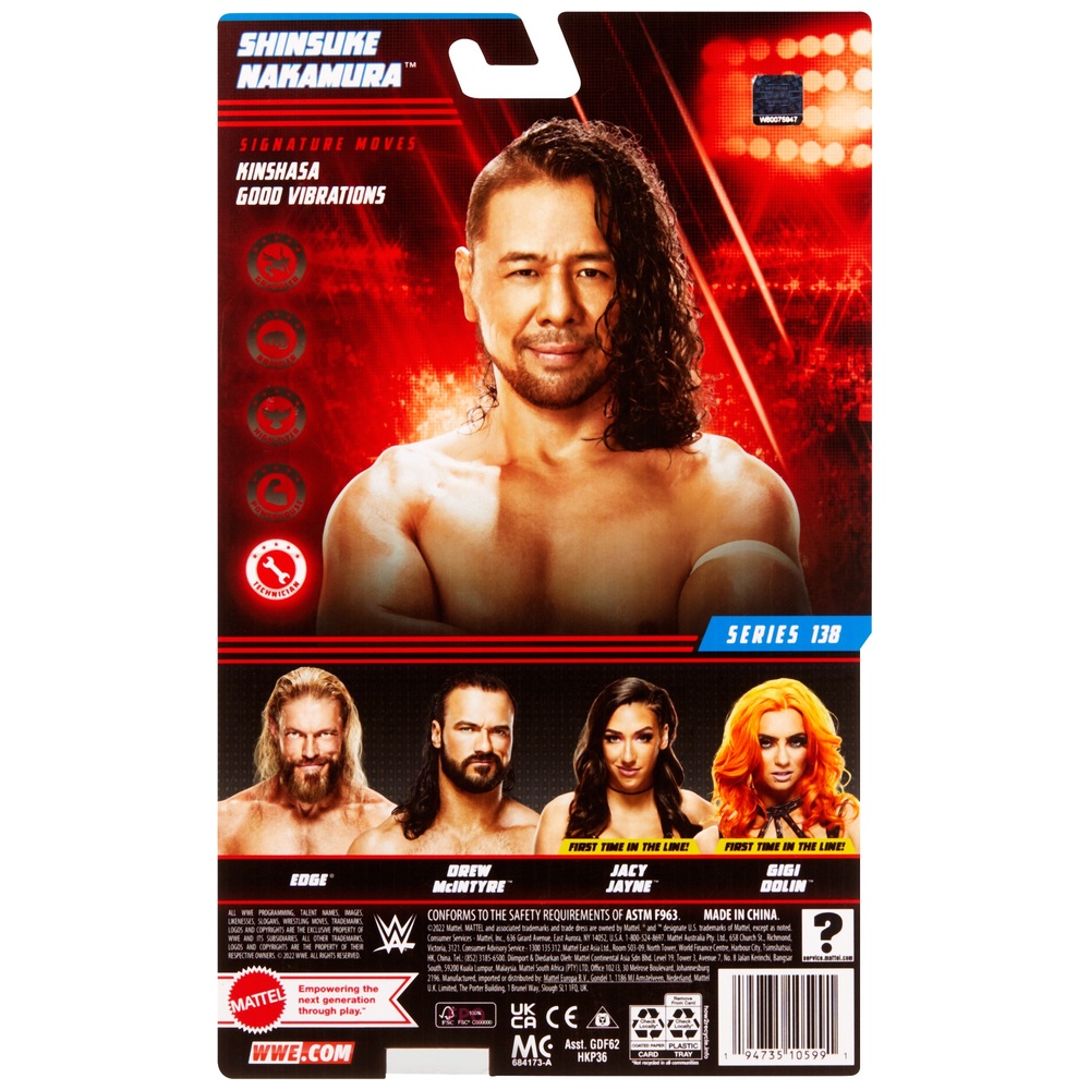 WWE Basic Series 138 Shinsuke Nakamura Actionfigur